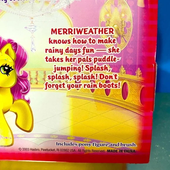 MY LITTLE PONY G3 NWT VTG 2003 FRIENDSHIP BALL SPARKLE PONY MERRIWEATHER HASBRO - Picture 15 of 16
